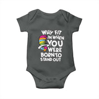 Autism Awareness Baby Onesie Why Fit In When You Were Born To Stand Out Autistic Pride