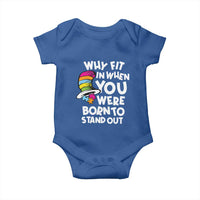 Autism Awareness Baby Onesie Why Fit In When You Were Born To Stand Out Autistic Pride