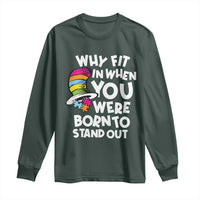 Autism Awareness Long Sleeve Shirt Why Fit In When You Were Born To Stand Out Autistic Pride
