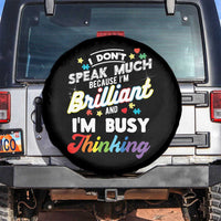Autism Awareness Spare Tire Cover I Dont Speak Much Brilliant ASD Autistic Pride