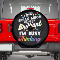 Autism Awareness Spare Tire Cover I Dont Speak Much Brilliant ASD Autistic Pride