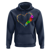 Autism Awareness Love Heart Puzzle Piece Hoodie