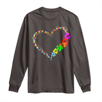 Autism Awareness Love Heart Puzzle Piece Long Sleeve Shirt