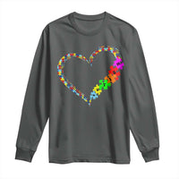 Autism Awareness Love Heart Puzzle Piece Long Sleeve Shirt