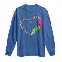 Autism Awareness Love Heart Puzzle Piece Long Sleeve Shirt