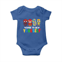 Autism Awareness Superheroes Baby Onesie Dare To Be Yourself