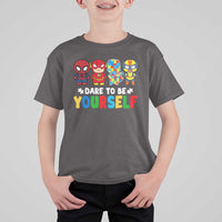 Autism Awareness Superheroes T Shirt For Kid Dare To Be Yourself
