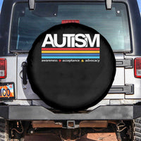 Retro Autism Awareness Acceptance Spare Tire Cover
