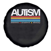Retro Autism Awareness Acceptance Spare Tire Cover