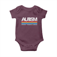 Retro Autism Awareness Acceptance Baby Onesie