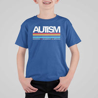 Retro Autism Awareness Acceptance T Shirt For Kid