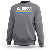 Retro Autism Awareness Acceptance Sweatshirt