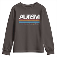 Retro Autism Awareness Acceptance Youth Sweatshirt