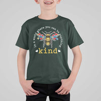 Autism Awareness T Shirt For Kid In A World Where You Can Be Anything Bee Kind Puzzle Pieces