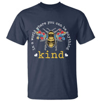 Autism Awareness T Shirt In A World Where You Can Be Anything Bee Kind Puzzle Pieces