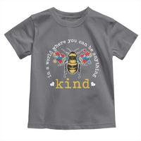 Autism Awareness Toddler T Shirt In A World Where You Can Be Anything Bee Kind Puzzle Pieces