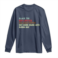 Melanin Poppin Black Girl Pride Long Sleeve Shirt Funny Juneteenth Saying Afro Black Women Queen