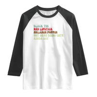 Melanin Poppin Black Girl Pride Raglan Shirt Funny Juneteenth Saying Afro Black Women Queen