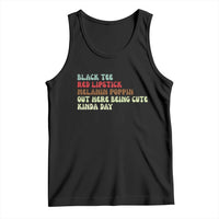 Melanin Poppin Black Girl Pride Tank Top Funny Juneteenth Saying Afro Black Women Queen