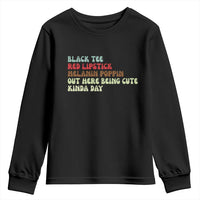Melanin Poppin Black Girl Pride Youth Sweatshirt Funny Juneteenth Saying Afro Black Women Queen