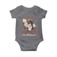 Black Cowgirl Baby Onesie Where Them Fans At Boots On The Ground - Wonder Print Shop