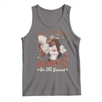 Black Cowgirl Tank Top Where Them Fans At Boots On The Ground - Wonder Print Shop