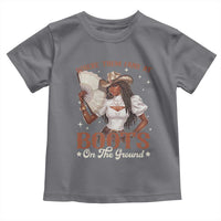 Black Cowgirl Toddler T Shirt Where Them Fans At Boots On The Ground - Wonder Print Shop