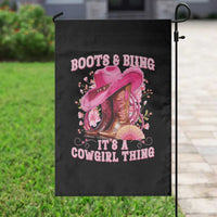 Boots and Bling Its A Cowgirl Thing Western Cowgirl Garden Flag