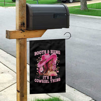 Boots and Bling Its A Cowgirl Thing Western Cowgirl Garden Flag