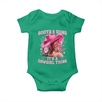 Boots and Bling Its A Cowgirl Thing Western Cowgirl Baby Onesie
