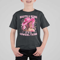 Boots and Bling Its A Cowgirl Thing Western Cowgirl T Shirt For Kid