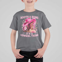 Boots and Bling Its A Cowgirl Thing Western Cowgirl T Shirt For Kid