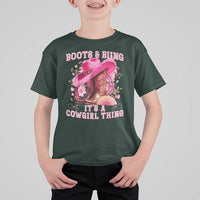 Boots and Bling Its A Cowgirl Thing Western Cowgirl T Shirt For Kid