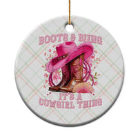 Boots and Bling Its A Cowgirl Thing Western Cowgirl Ceramic Ornament