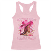 Boots and Bling Its A Cowgirl Thing Western Cowgirl Racerback Tank Top