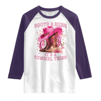 Boots and Bling Its A Cowgirl Thing Western Cowgirl Raglan Shirt