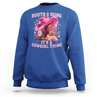 Boots and Bling Its A Cowgirl Thing Western Cowgirl Sweatshirt