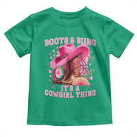 Boots and Bling Its A Cowgirl Thing Western Cowgirl Toddler T Shirt