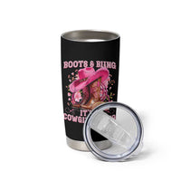 Boots and Bling Its A Cowgirl Thing Western Cowgirl Tumbler Cup