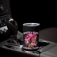 Boots and Bling Its A Cowgirl Thing Western Cowgirl Tumbler Cup