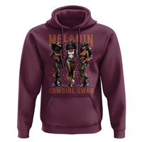 Melanin Cowgirl Swag Hoodie Black Women Western Pride