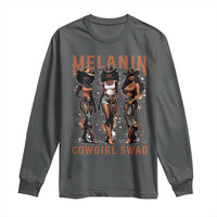 Melanin Cowgirl Swag Long Sleeve Shirt Black Women Western Pride