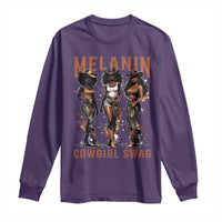 Melanin Cowgirl Swag Long Sleeve Shirt Black Women Western Pride