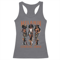 Melanin Cowgirl Swag Racerback Tank Top Black Women Western Pride