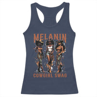 Melanin Cowgirl Swag Racerback Tank Top Black Women Western Pride