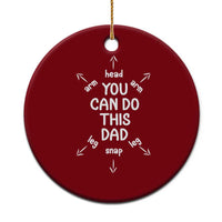 You Can Do This Dad Ceramic Ornament Annoucement Baby Shower First Fathers Day Gifts - Wonder Print Shop