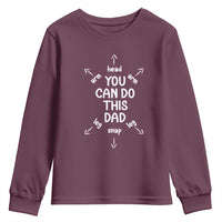 You Can Do This Dad Youth Sweatshirt Annoucement Baby Shower First Fathers Day Gifts