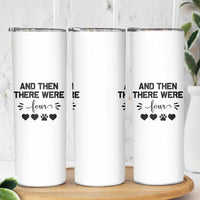 And Then There Were Four Skinny Tumbler Pregnancy Baby Announcement With Dog