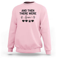 And Then There Were Four Sweatshirt Pregnancy Baby Announcement With Dog