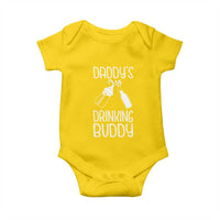 Daddy's Drinking Buddy Baby Onesie Funny Baby Shower Infants Outfit Newborn Gift